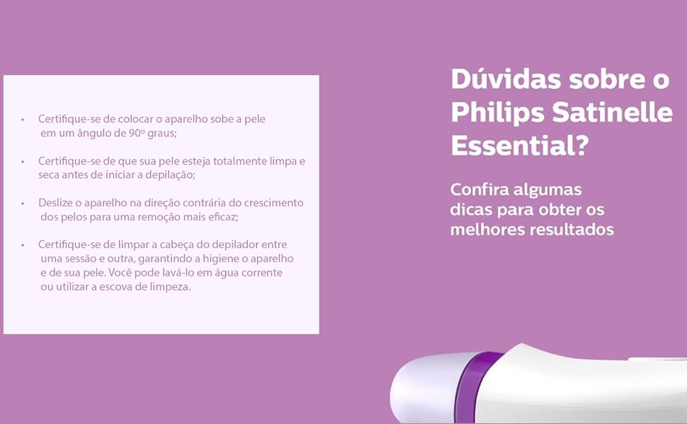 Depilador Elétrico Philips Satinelle Essential para depilação em casa